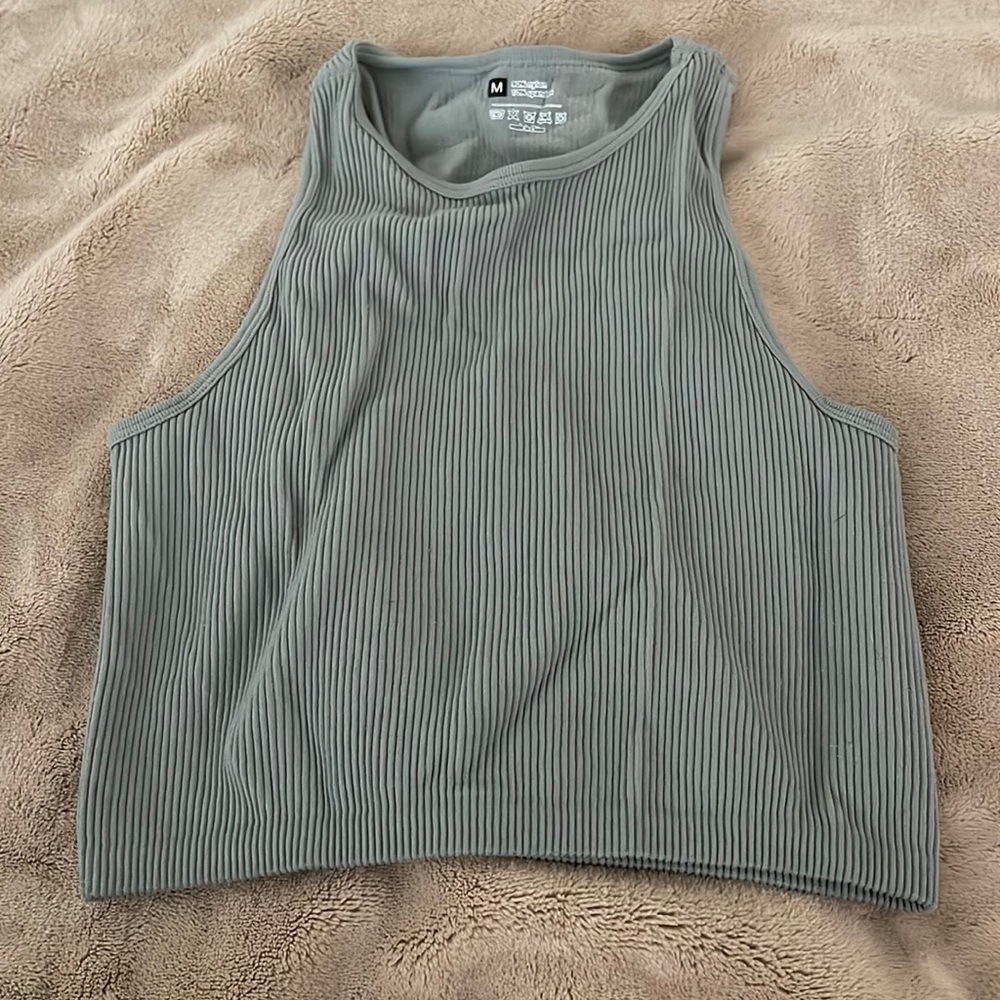 Cropped tank top.